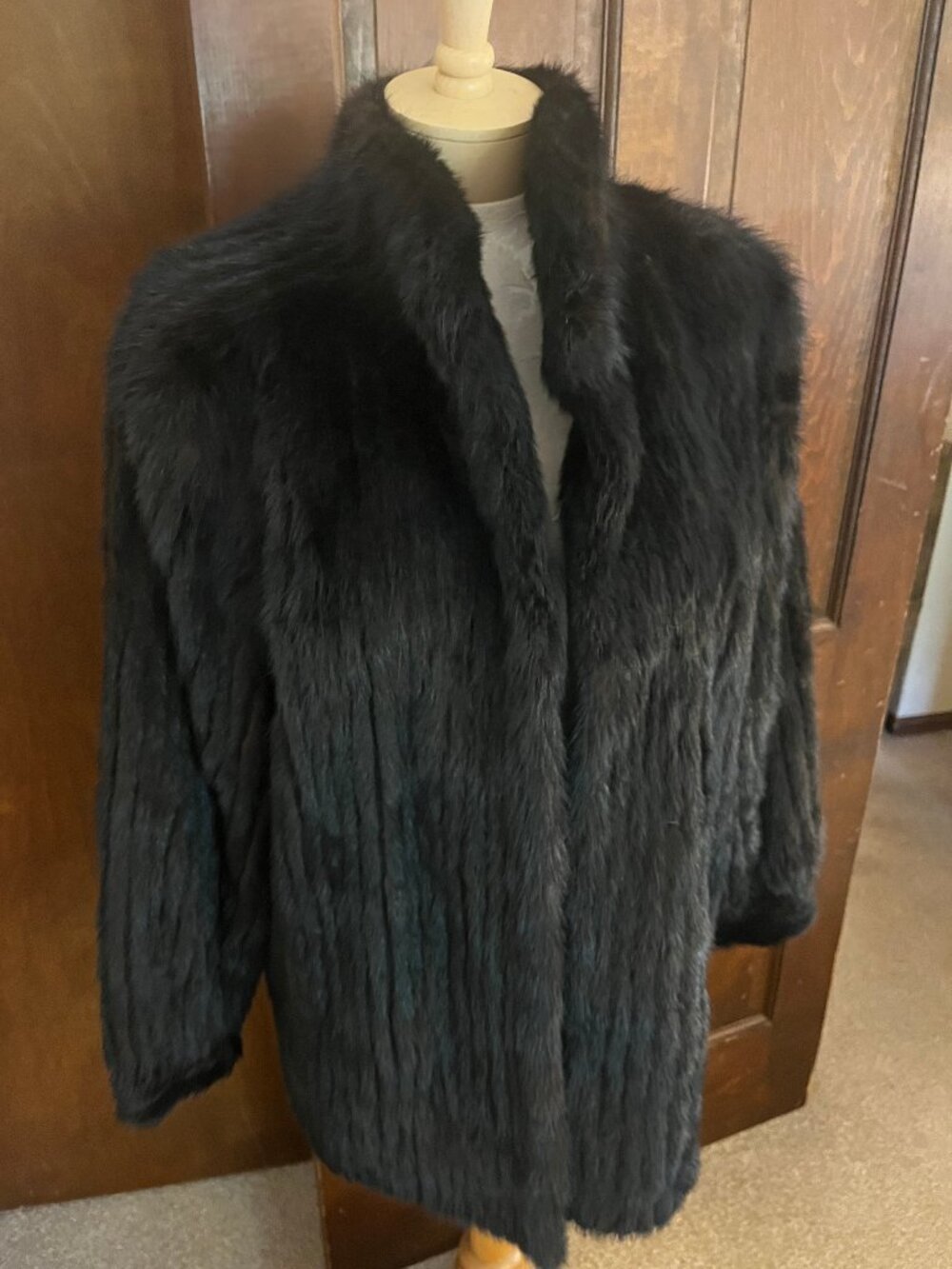 Vintage Hillary Paige Genuine Mink Fur Coat, Size M